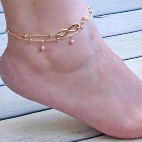 1PC Hot Summer Beach Ankle Infinite Foot Jewelry Anklets ankle bracelets for women