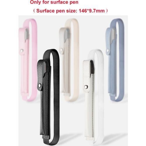 Pencil Case Holder for Microsoft Surface Pen PU Leather Pencil Pocket Sleeve For Surface Pro 12.3 Pouch Cover
