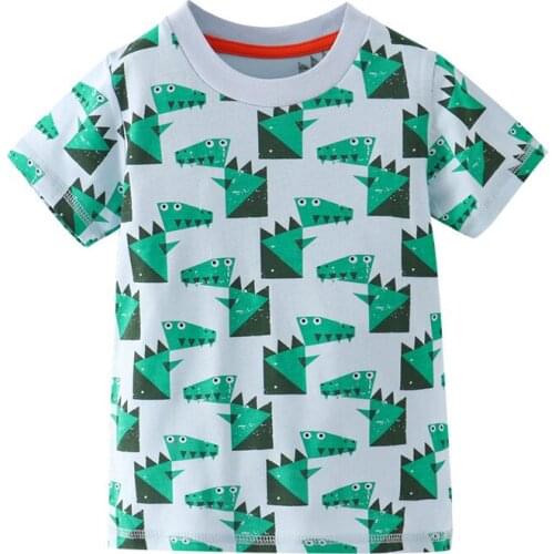 Funnygame Toddler Summer T shirts Cartoon Printed New 2020 Baby Cotton Clothing Casual Tees Tops Boys T shirts