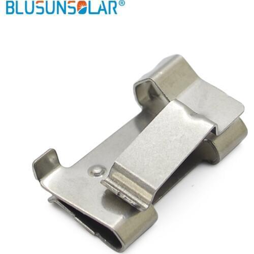 For 6sqmm solar cable 1000 pieces/lot DC cable clamp 304 material PV cable clips panel clips solar system mounting installation