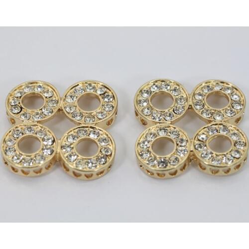 Fantastic Rhinestone Jewelry Connectors African Beads Jewelry Accessories 50pcs/lot Necklace Bracelet Findings JC027