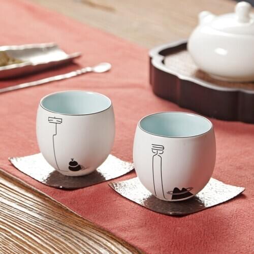 Porcelain sample tea cup noggin ceramic bowl personality household suit single glass kiln hand-painted kung fu tea set