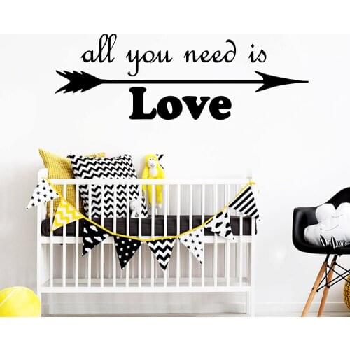 Fashin love arow Wall Sticker Decal Home Decor Wall Decals Home Decoration Wallpaper adesivo de parede