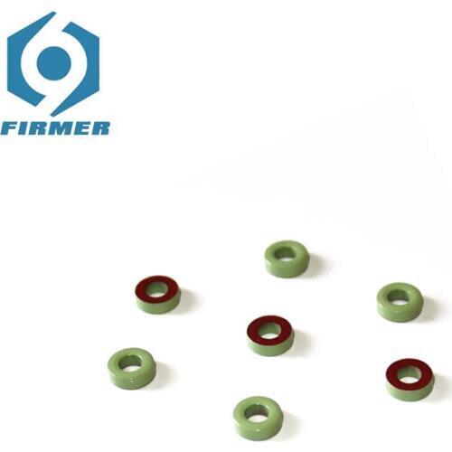 Ferrite Cores 50PCS 9.53*5.21*3.25 mm Toroid Core Ferrite Chokes Ring Iron Powder Inductor Ferrite Rings Light Green Red