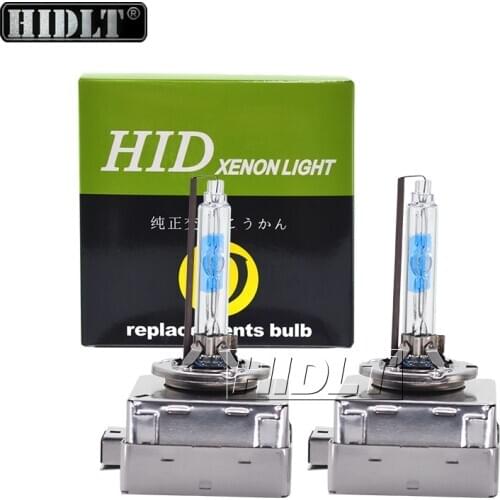 HIDLT 2PCS High Bright 35W D1S 5500K D3S 55W Xenon Bulbs For D1 D3 Car Headlight HID Ballast Kit With All Metal Base Protection