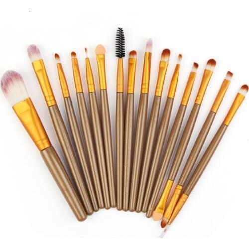 15Pcs Makeup Brushes Set Eye Shadow Foundation Powder Eyeliner Eyelash Lip Make Up Brush Cosmetic Hot Beauty Tool Kit MAANGE
