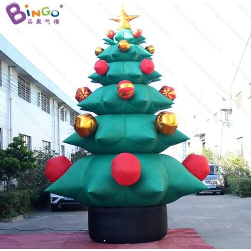 Hot selling 5 meters high inflatable christmas tree for outdoor decoration / Giant christmas tree model balloons toys