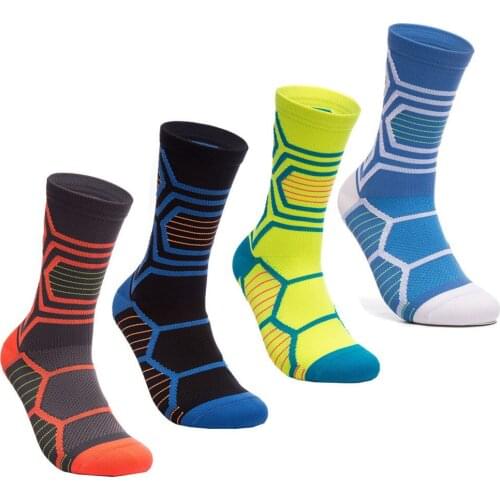 Anti Slip Outdoor Cycling Socks Seamless Integral Moulding Camping Hiking Running Bicycle Bike Sport Socks