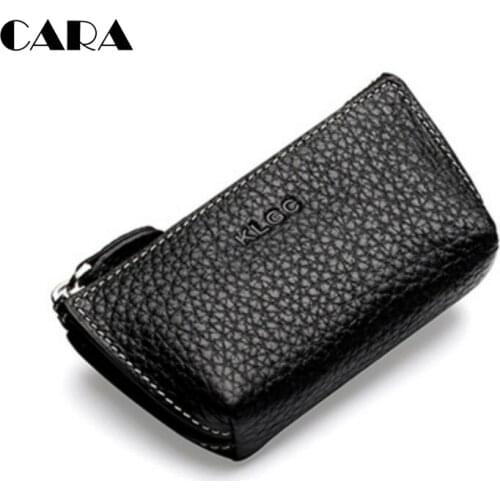 New arrival 100% genuine cow leather coin purse key chains men and women fashion multifunctional key chains rings CARA0205