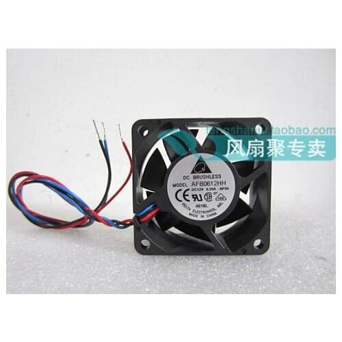 Original 12V0.20A Delta 6CM60*60*25 AFB0612HH-AF00 3-Line Double Ball Bearing Cooling Fan