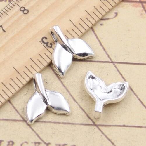 25pcs Charms Whale Tail 16x15mm Antique Silver Pendants Making DIY Handmade Tibetan Silver Finding Jewelry For Bracelet