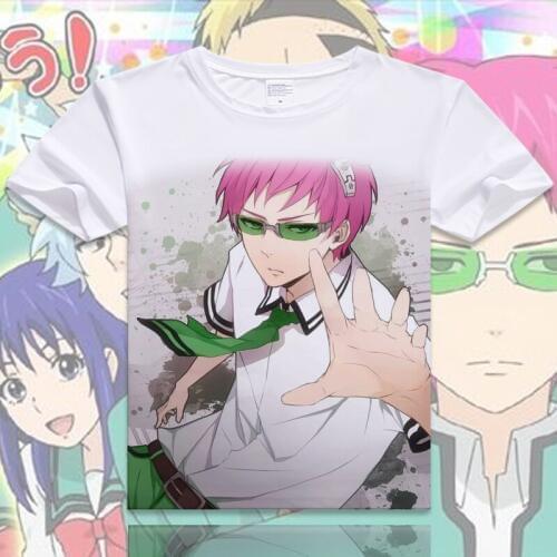 Hot anime Saiki Kusuo no sai-nan Cosplay costume Kusuo Saiki japanese anime hero funny tshirt t-shirt tee