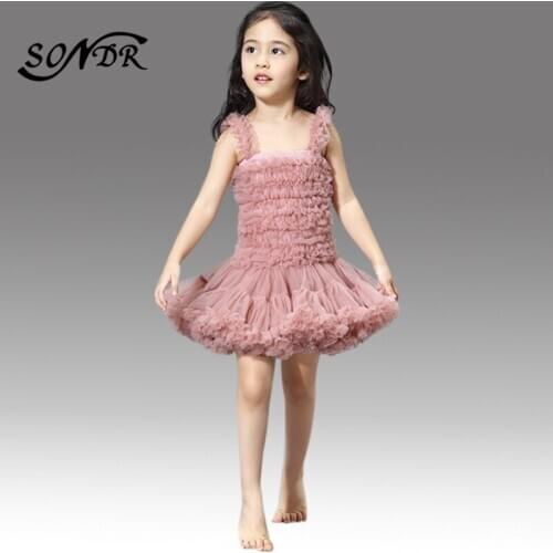 Toddler Flower Girl Pageant Dress HT078 Spaghetti Strap Flower Girl Dresses Pink First Communion Dresses for Girls Ball Gowns