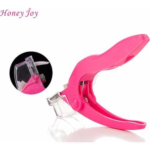 Rose Pink Manicure Nail Cutter Nail Clipper Acrylic Gel False Nail Tip Cutter Clipper Nail Triple Tips Cutter Tool