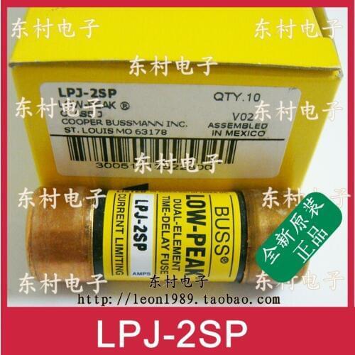 [SA]US COOPER BUSSMANN fuse LOW-PEAK fuse LPJ-2SP LPJ-2-1 / 4--10PCS/LOT