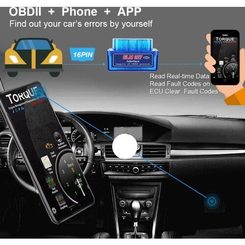 Best Quality OBD2 Code Scanner ELM327 V1.5 PIC18F25K80 Chipset Bluetooth Diagnostic Tool ELM 327 Bluetooth V2.1 25K80 Android/PC