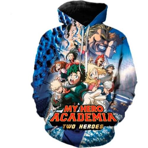 Men Women Anime 3D Hoodies Boku No/My Hero Academia Midoriya Izuku Deku Cosplay Personality Cartoons Sweatshirt Hoodies Outwear