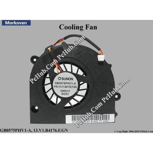 Laptop CPU cooling fan for toshiba Satellite L550 L555 GB0575PHV1-A 13.V1.B4176.F.GN DC280007CS0 3PIN