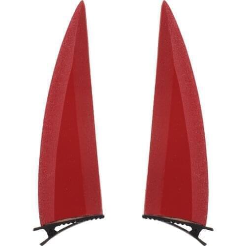 Halloween Devil Horn Hairpin Girls Anime Chainsaws Man Power Horn Shaped Hairpin Evil Demon Red Hair Ornaments Cosplay Props