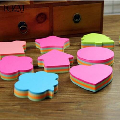 1Pcs Cute Sticky Papelaria Stationery School Kids Gift Kawaii Colorful Memo Pad Paper Sticker Sticky Notes