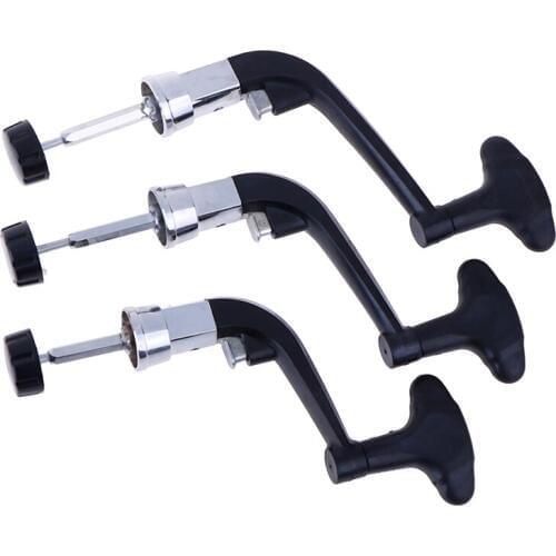 1PCS Fishing Reel Arm Metal Spinning Reel Handle Grip Fishing Reel Replace Folding Rocker Arm Crank Handle Replacement Random