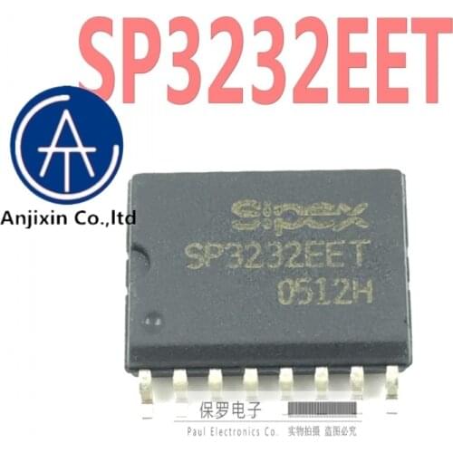 10pcs 100% orginal new real stock Transceiver SP3232EET SP3232 WSOP-16