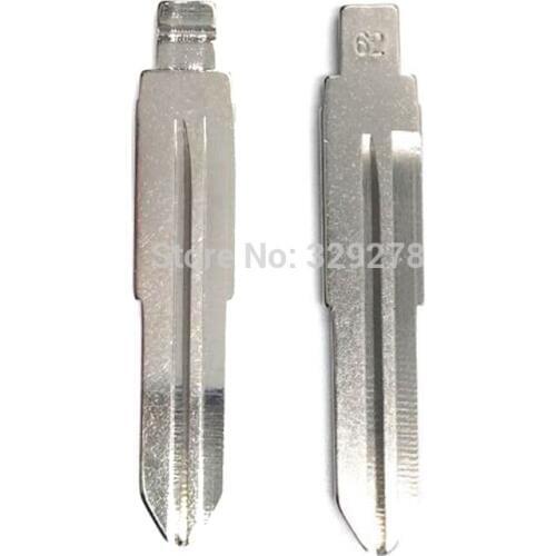 10pcs/lot Metal Blank Uncut Flip KD Remote Key Blade Type #62 for Mitsubishi (left) for Benz Mini NO. 62 Blade