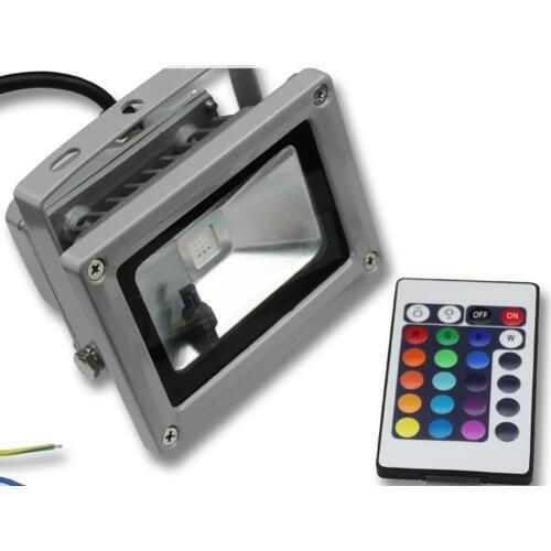 10W RGB LED Outdoor Waterproof ip65 Flood Light Wash Floodlight Spotlight Lighting With Remote Controller AC85-265V
