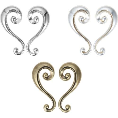 2pcs/1pair Vintage Handle Wave Curve Pull Alloy Knob 98mm Length Silver/Antique Bronze/Bright Chrome Kitchen Bathroom w/screw