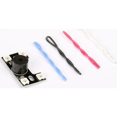 2pcs H Type WS2812B LED + 5V Active Buzzer BB Loud for CC3D Naze32 SP RachingF3 Flight Controller FPV RC Racing Drone Kit