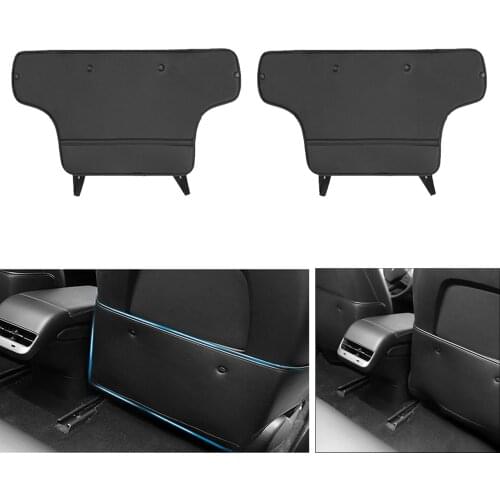 2x Car Seat Back Kick Mat Anti-Kick Protection Mats Backseat Child Kick Guard for Tesla Model 3 / Y 2019-2021 Replacement