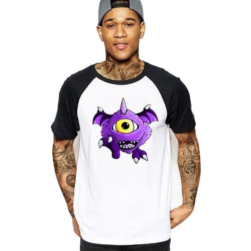 2020 Streetwear one eyed one horned flying purple people eater Mens funny T-Shirt game cartoon custom logo male tshirt t shirts