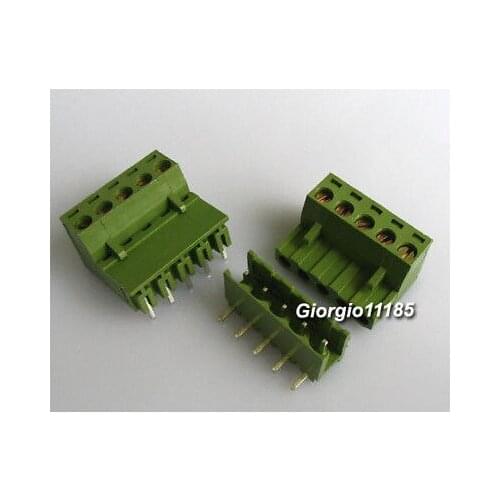 20x Block Terminal Connectors 2EDG 5.08-5P 90 Degree