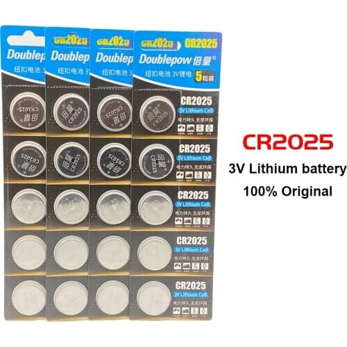 4 Lots Original CR2025 Button 20pieces 3V Lithium Battery For Watch Toys Remote Control Calculator button cell battery cr 2025
