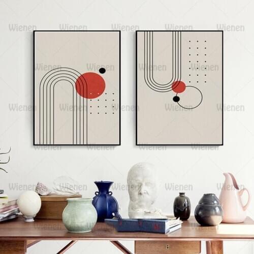 Canvas Painting Abstract Line Coil Point Wall Art Boho Poster and Printing Nordic Photo for Bedroom Livingroom Home Decoration