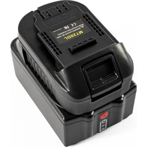 Mt20Dl Battery Adapter For Makita 18V Bl1830 Bl1860 Bl1815 Li-Ion Battery For Dewalt 18V 20V Dcb200 Li-Ion Battery Wall Light