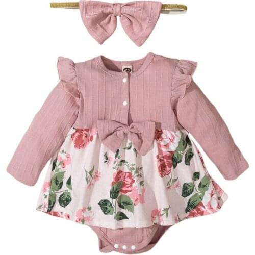 Боди с длинным рукавом для малышек Bobora China At AliExpress