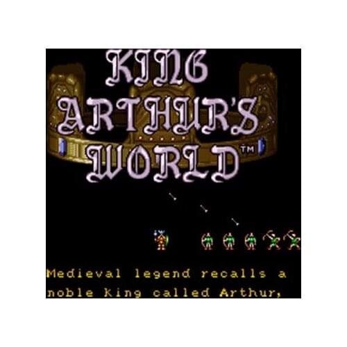 King Arthurs World USA Version 16 bit Big Gray Game Card For NTSC Game Player