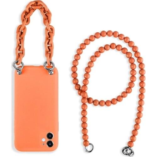 Crossbody Phone Case For iPhone 12 Pro Max 12 Mini XR XS Max X 7 8 Plus 11 Necklace Lanyard Liquid Silicone Strap Soft Cover