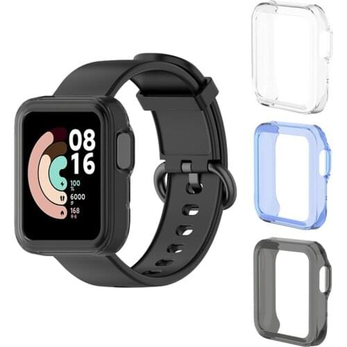For Xiaomi Mi Watch Lite Case Soft TPU Protective Cover Shell Frame Bumper for Redmi Smart Watch Case Protector Skin Accessories