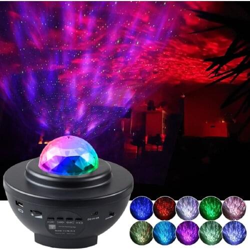 Colorful Starry Sky Galaxy Projector Nightlight Child Blueteeth USB Music Player Star Night Light Romantic Projection Lamp Gifts