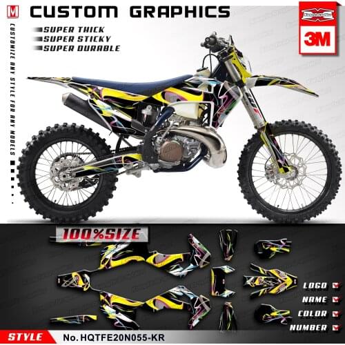 KUNGFU GRAPHICS Off-Road Decals Enduro Sticker for TE 150i 250i 300i FE250 FE350 FE450 FE501 FE 250 350 450 501 2020 2021 2022