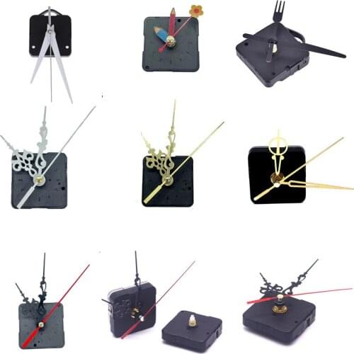 DIY Clock Mechanism Movement Silent large wall Clock Quartz Movement Mechanism Black and Red Hands Repair Tool Set Home Decor