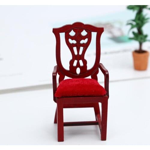Simulation Small Chair, Furniture Model Toys, for Doll House Decoration,1:12 Dollhouse Miniature Accessories