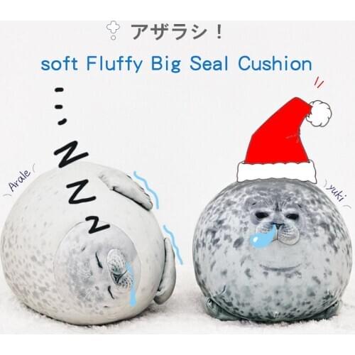 Soft seal plush toy kawaii Marine life stuffed doll cute seal plush cushion bedroom decoration dool Christmas gift for children
