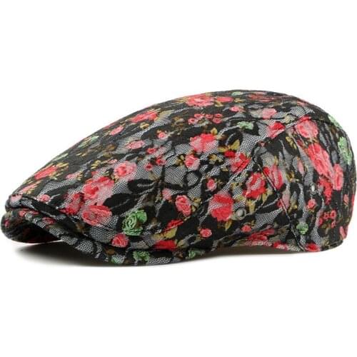 New Style Womens Hats Spring and Summer Lace Outdoor Outing Caps Elegant Fashion Ladies Forward Cap Berets