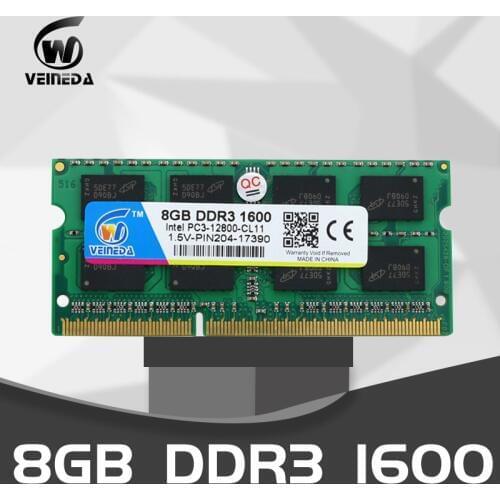Laptop Ram ddr3 2gb 4gb 8gb 1.5V Sodimm Ram ddr3 4gb 1600 PC3-12800 Compatible ddr3 1333 204pin ram memory