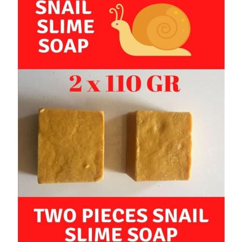 Snail Slime Soap Organic Handmade Anti Aging Natural Skincare Healty Clear Acne Collagen Renewal Of 2x110G Set two Pieces