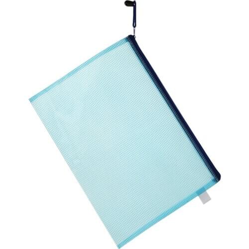 Plastic Zipper Bag File Storage Document Protective Folder Office School Supplies Stationery Pen Pencil Storage Case For Student