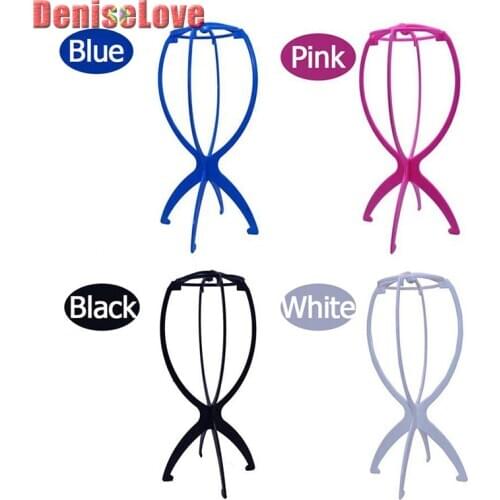 Wholesale wig stand wig holder storage rack wigstand tripod Portable Foldable Wig Holder Support Display Stand wig stand holder